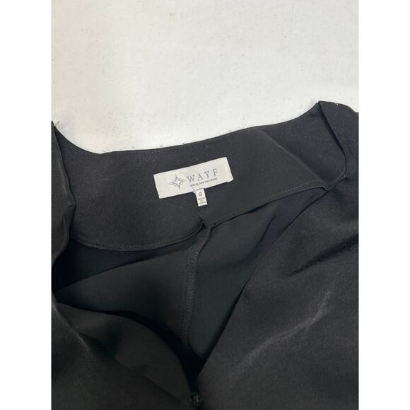 WAYF LONG SLEEVE WRAP DRESS with Mini tulip skirt. In black. Size S. NWOT - Picture 5 of 6